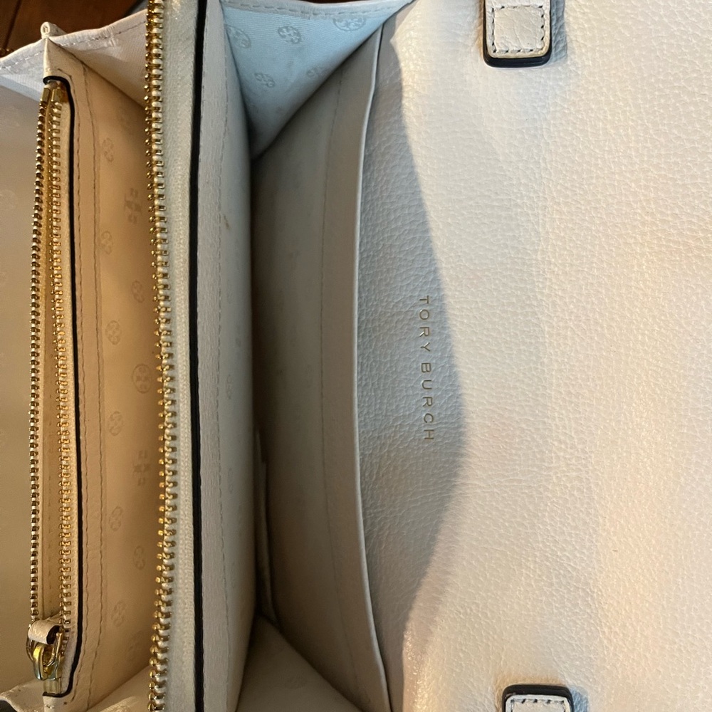 Tory Burch Harper Leather Crossbody Wallet, Ivory - Picture 7 of 7
